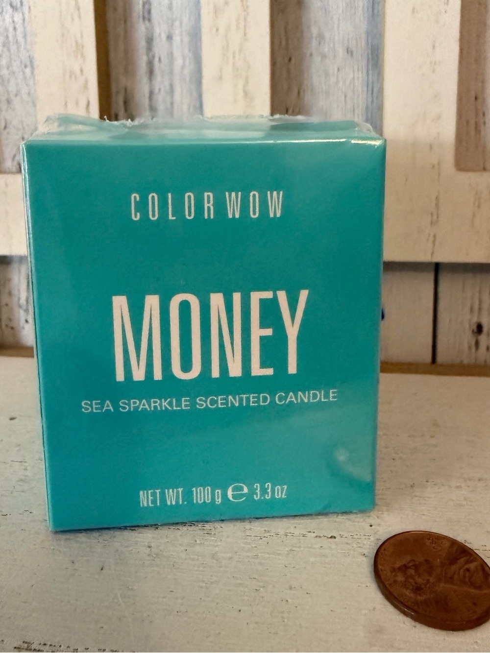 Color WOW Money Sea Sparkle Scented Candle 3.3oz Limited Edition New ColorWow